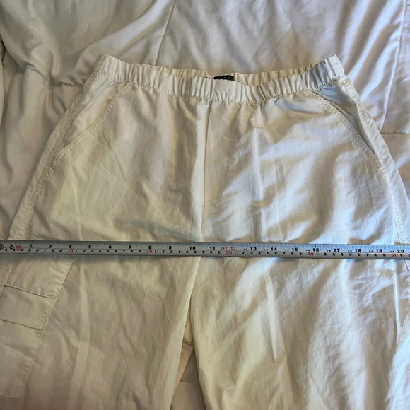 Zara Parachute cargo white pants  size small - Picture 15 of 16